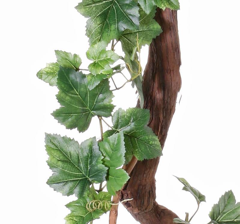 Guirlande de vigne artificielle l 195cm 120 feuilles en tissu enduit vert -  RETIF