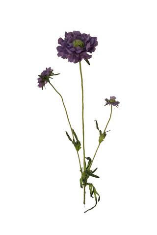 Acheter des Fleur de Scabiosa artificielle GENEVE, violette, 65cm