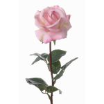 Rose artificielle AMELIE, rose, 70cm, Ø8cm
