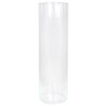 Grand vase cylindrique SANYA OCEAN en verre, transparent, 50cm, Ø15cm