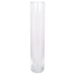 Grand vase cylindrique SANYA OCEAN en verre, transparent, 50cm, Ø10cm