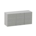 OASIS® Brique de mousse florale pour des fleurs artificielles, avec des lignes de découpe, gris, 23x11x7,5cm