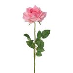 Fleur artificielle Rose DUNKO, rose, 70cm, Ø11cm