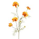 Branche décorative artificielle PONGAU, orange, 70cm, Ø5-7cm