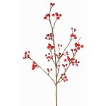 Branche artificielle de sorbier HARMONIA, baies rouges, 80cm