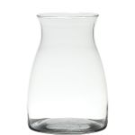 Vase pour fleurs MAISIE, verre, transparent, 20cm, Ø14cm