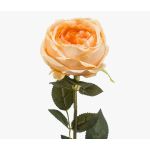 Rose en tissu THYRI, pêche, 65cm
