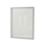 Cadre double vitre en bois NIELAS, blanc, 35x27,5x5cm
