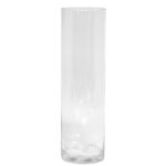 Vase en verre, transparent, 35cm, Ø10cm