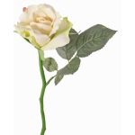 Rose en soie ELLI, crème-rose, 30cm, Ø6,5cm