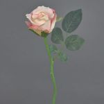 Rose en soie ELLI, rose, 30cm, Ø6cm