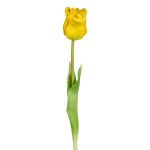 Fleur artificielle Tulipe perroquet DOVLE, jaune, 45cm