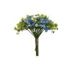 Bouquet de gypsophile artificiel LITAGO, vert-bleu-crème, 23cm