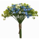 Bouquet de gypsophile artificiel LITAGO, vert-bleu-crème, 23cm