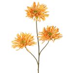 Branche artificielle de chrysanthème LASDIM, jaune ocre, 75 cm, Ø 11 cm