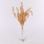 Branche de fragon petit-houx artificielle DANISILE sur piquet, or, 40cm