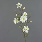 Magnolia artificiel MARGA, blanc-crème, 80cm, Ø6-8cm