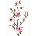 Magnolia artificiel MARGA, rose-fuchsia, 80cm, Ø6-8cm
