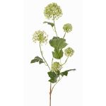 Branche de viburnum opulus artificielle TENSHI, vert, 90cm, Ø5-10cm