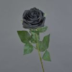 Rose artificielle KAILIN, noir, 65cm