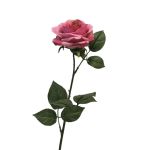 Rosier artificiel KAILIN, fuchsia, 65cm, Ø9cm