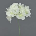 Fleur décorative Hortensia FUHUA, crème, 25cm