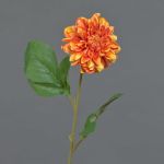 Fleur artificielle dahlia WANRU, orange, 50cm