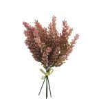 Bouquet de bruyère artificiel LINGXIN, fuchsia, 25cm