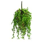 Suspension de Senecio en plastique RUIAN sur piquet, vert, 25cm