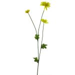 Fleur artificielle chrysanthème YUNJUAN, jaune, 60cm