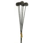 Bouquet artificiel d'alliums décoratifs ANSHUO, argenté, 60cm