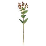 Branche de millepertuis artificielle TAVIRA avec fruits, rouge, 65cm