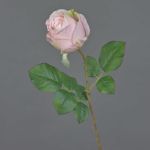 Fleur artificielle Rose POPI, rose pâle, 55cm