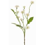 Centaurée des prés artificielle HOLLA, blanche, 55cm, Ø3-4cm