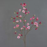 Branche de fleurs de pommier artificielle SADAKA avec des fleurs, fuchsia-rose, 100cm