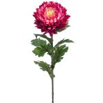 Fleur artificielle chrysanthème LAZO, fuchsia, 75cm