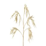 Branche artificielle Oryza sativa TROMLE avec des épis, suspendu, crème-or, 120cm