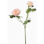 Branche décorative Renoncule FLORANCE, rose-saumon, 45 cm