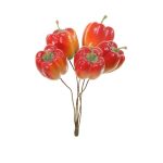 Légumes artificiels Poivrons TESSY, 6 pièces, orange, 12cm