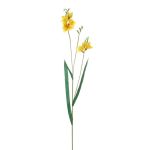 Branche décorative Freesia ELIDU, jaune, 85cm