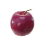 Fruit décoratif Pomme HENNY, violet-fuchsia, 8cm, Ø8,5cm