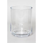 Tischvase BOB auf Fuß, klar, 23cm, Ø18cm