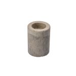 Bougeoir JUANJO d'aspect béton, pour bougies chauffe-plat et bougies chandelles, gris béton, 8cm, Ø6cm
