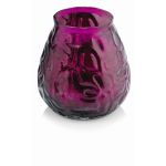 Bougeoir MAYELA avec cire, rose fuchsia, 10,5cm, Ø10cm, 48h
