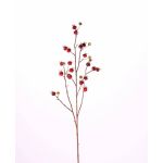 Branche de cynorhodon artificiel GERDA, avec fruits, rouge, 110cm