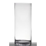 Vase cylindrique SANSA EARTH, verre, transparent, 60cm, Ø25cm