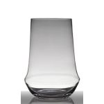 Vase transparent pour fleurs SHANE en verre, 35cm, Ø25,5cm