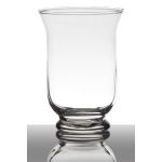 Photophore ANASTASIYA en verre, transparent, 20cm, Ø14cm