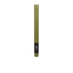 Bougie AURORA pour chandelier, vert olive, 27cm, Ø2,2cm, 10h - Made in Germany