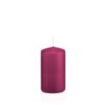 Bougie pilier MAEVA, magenta, 12cm, Ø6cm, 40h - Made in Germany